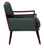 Bolden Fabric Arm Chair In Green Colour Scratch Resistant Finish