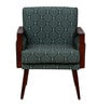 Bolden Fabric Arm Chair In Green Colour Scratch Resistant Finish