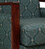 Bolden Fabric Arm Chair In Green Colour Scratch Resistant Finish