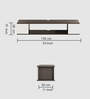 Ether Tv Unit In Wenge & Frosty White Finish
