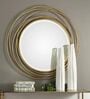 Golden Ethereal Designer Metal Wall Mirror