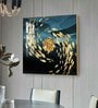 Ethereal Fishes Glass Finish Square Wall Art
