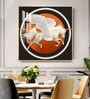 Ethereal Pegasus Glass Finish Square Wall Art
