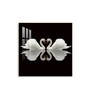 Ethereal Swan Mirage Glass Finish Square Wall Art