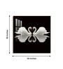 Ethereal Swan Mirage Glass Finish Square Wall Art