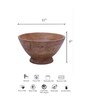 Ethinic 1 Ltr Brown MDF Serving Bowl