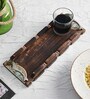 Ethinic 15 Inch Mango Wood Serving Tray