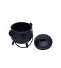Ethinic 500ml Black Iron Serving Handi with Lid & Stand