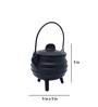 Ethinic 500ml Black Iron Serving Handi with Lid & Stand