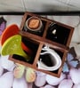 Ethinic Brown Sheesham Wood Cutlery Holder