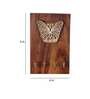 Ethnic Butterfly Wooden Block Key Holder