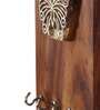 Ethnic Butterfly Wooden Block Key Holder