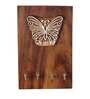 Ethnic Butterfly Wooden Block Key Holder