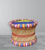 Ethnic Damroo Stool in Multi Colour