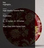Ethnic Floral Porcelain Wall Plate Collection