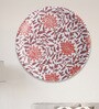 Ethnic Floral Printed Porcelain Wall Plate
