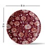 Ethnic Floral Printed Porcelain Wall Plate