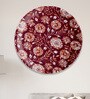 Ethnic Floral Printed Porcelain Wall Plate