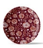 Ethnic Floral Printed Porcelain Wall Plate