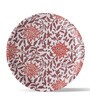 Ethnic Floral Printed Porcelain Wall Plate