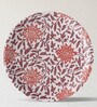 Ethnic Floral Printed Porcelain Wall Plate Set Of 6