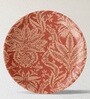 Ethnic Floral Printed Porcelain Wall Plate Set Of 6