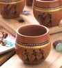 Ethnic Hand painted Kulhad Cups (Set of 4)