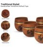 Ethnic Hand painted Kulhad Cups (Set of 4)