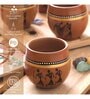 Ethnic Hand painted Kulhad Cups (Set of 6)