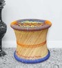 Ethnic Handcrafted Manjola Stool in Multi Colour