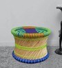 Ethnic Handcrafted Mudiya Stool in Multi Colour
