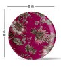 Ethnic Hot Pink Porcelain Wall Plate