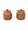 Ethnic Martaban Brown Ceramic (Set of 2) Condiment Sets