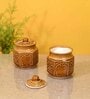 Ethnic Martaban Brown Ceramic (Set of 2) Condiment Sets