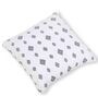 White Floral Cotton 20 x 20 Inches Cushion Covers (Set of 2)