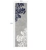 Grey Microfibre 71 x 20 Inches Machine Made Floor Runner