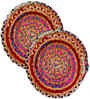 Ethnic motif Multicolor (14 x 14) Jute (Set of 6) Placemats