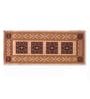 Brown Nylon 55 x 22 Inches Machine Made Floor Runner