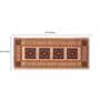 Brown Nylon 55 x 22 Inches Machine Made Floor Runner