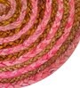 Ethnic motif Pink (14 x 14) Jute (Set of 6) Placemats