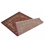 Red Polypropylene Vintage 4 x 6 Feet Hand Woven Carpet
