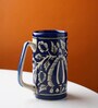 Ethnic Pottery 1 Ltr Blue & White Ceramic Coffee Mug