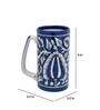Ethnic Pottery 1 Ltr Blue & White Ceramic Coffee Mug
