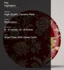 Ethnic Printed Porcelain Wall Plate
