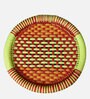 Ethnic Wicker Seating Stool in Natual and Neon Colour