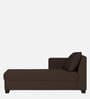 Ethos Fabric LHS Chaise Lounger In Mahogany Finish