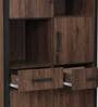 Etsu Book Case in Brown Oak Finish