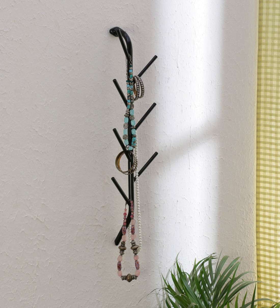 Buy Mild Steel Black Wall Mounted Multi Utility Hanger Online Hangers