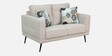 Eugene Fabric 2 Seater Sofa In Beige Colour