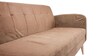 European Velvet 3 Seater Sofa in Buff Brown Colour